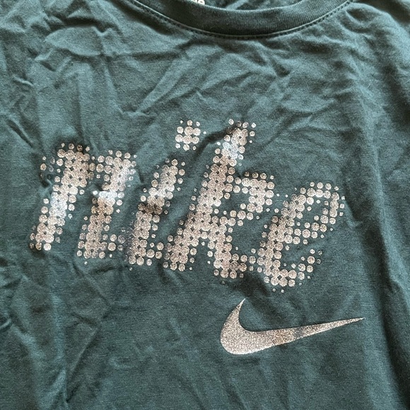 Nike Women's Deep Jungle Long Sleeve Sportswear Pullover T-Shirt Size XL - Picture 2 of 4